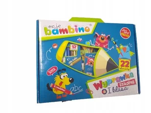 ZESTAW PLASTYCZNY WYPRAWKA SZKOLNA DZIECI BAMBINO 22 szt. - Przybory szkolne - miniaturka - grafika 1