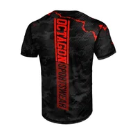 Kimona, stroje i obuwie - Octagon T-Shirt Koszulka Techniczna Marble Camo Red - miniaturka - grafika 1