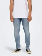 Spodnie męskie - ONLY & SONS Dżinsy - Slim fit - w kolorze błękitnym - miniaturka - grafika 1