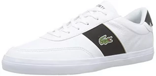 Sneakersy damskie - Lacoste Court/Master 319 6 Cma Sneakersy, biały - Weiß White Black - 43 EU - grafika 1