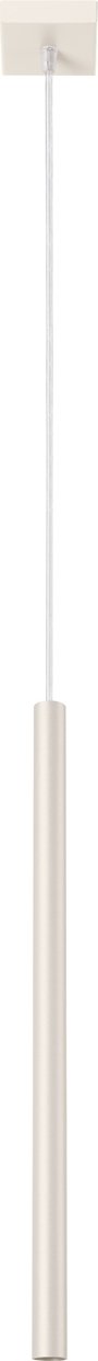 Lampa wisząca PASTELO 1 beżowa 1xG9 8W stal 114x8x8cm Sollux Lighting