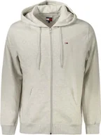 Swetry męskie - Tommy Hilfiger szary bawełniany sweter męski - Xxl - miniaturka - grafika 1