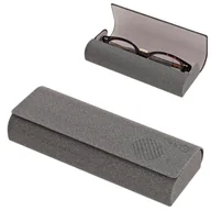 Akcesoria do okularów - Etui okularowe na magnes ET-123 szare - miniaturka - grafika 1