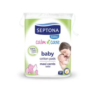 SEPTONA Septona baby płatki kosmetyczne dla dzieci x 50 szt - Chusteczki nawilżane - miniaturka - grafika 1