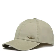 Czapki męskie - Czapka z daszkiem Aeronautica Militare 261HA1244UCT02476 Beżowy - miniaturka - grafika 1
