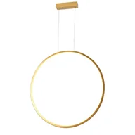Lampy sufitowe - Okrągła lampa wisząca Loop PL0119-65-GD Yaskr LED 28W 3000K IP44 złota - miniaturka - grafika 1
