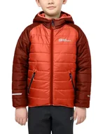 Kurtki i płaszcze dla chłopców - Jack Wolfskin ZENON JACKET K, coral orange, 176 - miniaturka - grafika 1