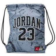 Plecaki worki - Worek szkolny gimnastyczny Air Jordan Jersey Gym Sack Cement Grey - 9A0757-G0W - miniaturka - grafika 1