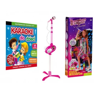 MIKROFON na statywie + Karaoke dla dzieci (DVD lub MP4) - Instrumenty muzyczne dla dzieci - miniaturka - grafika 1