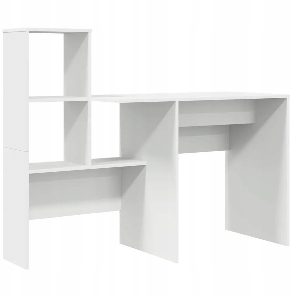 Biurko vidaXL Biurko Biały 131.5 x 50 x 106.5 cm