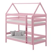 Łóżka dla dzieci i młodzieży - Łóżko piętrowe domek 200x90 - miniaturka - grafika 1