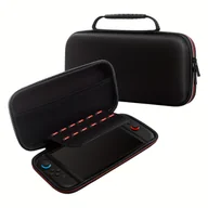 Akcesoria do Nintendo - TEMU Torba do przechowywania Nintendo Switch 2, premium materiał EVA, czarna, duża pojemność, przenośna, wodoodporna i odporna na nacisk - miniaturka - grafika 1