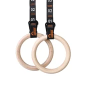 Pozostały sprzęt i akcesoria do ćwiczeń - Kółka gimnastyczne Majestic Sport GYMring drewniane - miniaturka - grafika 1
