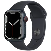 Smartwatch - Apple Watch 7 LTE 41mm Midnight Aluminum/Midnight Sport - miniaturka - grafika 1