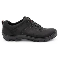 Buty trekkingowe męskie - Buty męskie skórzane trekkingowe 36 czarne - KAMPOL - miniaturka - grafika 1