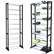 Wieszaki i stojaki - PÓŁKA NA BUTY OBUWIE METALOWA SZAFKA REGAŁ 30 PAR - miniaturka - grafika 1