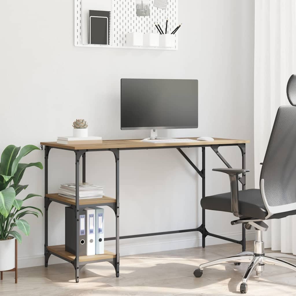 vidaXL Biurko Dąb rzemieślniczy 120 x 50 x 75 cm