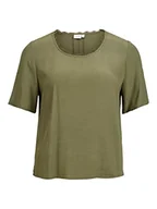 Koszulki i topy damskie - Vila Women's VIBORINE U-Neck S/S TOP/SU/R T-Shirt, Four Leaf Clover, 38 - miniaturka - grafika 1