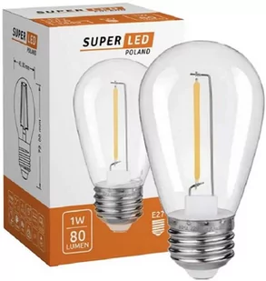 Żarówka LED E27 1W biała ciepła Filament ST14 - Żarówki LED Żarówka LED E27 1W biała ciepła Filament ST14 - Żarówki LED - miniaturka - grafika 1