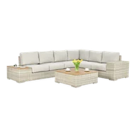 Meble ogrodowe - Zestaw Mebli Ogrodowych Wypoczynkowych Technorattan AVOCADO Stolik Narożnik - miniaturka - grafika 1