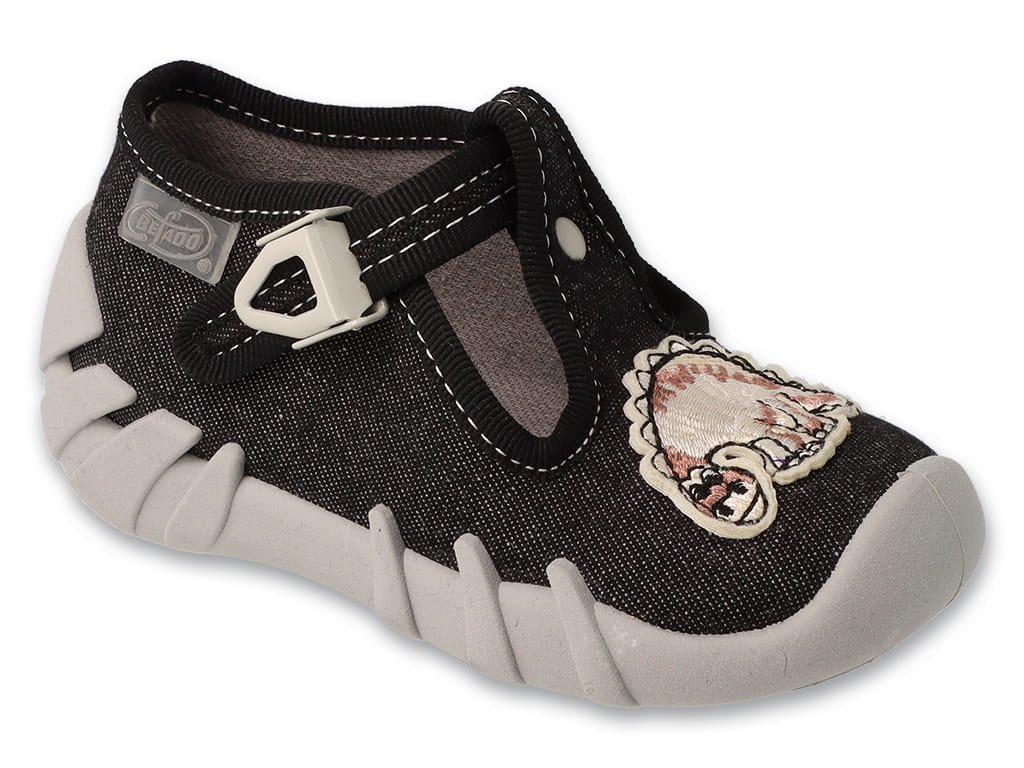 Kapcie dziecięce Befado 110P512 chłopięce domowe do przedszkola zapinki-23