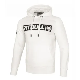 Bluza z kapturem Pit Bull New Brushed Fleece Group Sherwood '24 - Off White XXL - Odzież taktyczna i umundurowanie - miniaturka - grafika 1