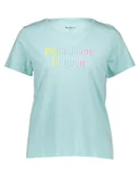 Koszulki i topy damskie - Pepe Jeans Koszulka w kolorze błękitnym - miniaturka - grafika 1