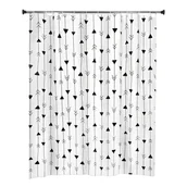 Zasłony prysznicowe - Zasłonka prysznicowa Arrow 180 x 180 cm biała - miniaturka - grafika 1