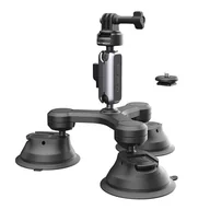 Akcesoria do drona - PGYTECH, Uchwyt do kamer sportowych PGYTECH trójramienny z mocowaniem Suction Cup - miniaturka - grafika 1