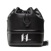 Plecaki - Torebka Karl Lagerfeld - 225W3089 Black - KARL LAGERFELD - miniaturka - grafika 1