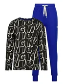 Piżamy chłopięce - Vingino Piżama "Wobani" w kolorze niebiesko-czarnym - miniaturka - grafika 1