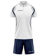 Zestawy męskiej odzieży sportowej - Givova KIT034, unisex, dla dorosłych, biało-niebieski, XL - miniaturka - grafika 1