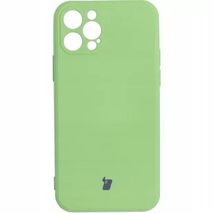 Bizon Etui Case Silicone iPhone 12 Pro jasnozielone BCSIP12PLGN - Etui i futerały do telefonów - miniaturka - grafika 1