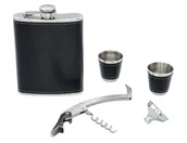 Piersiówki - Zestaw Piersiówka + Kieliszki + Szachy + Scyzoryk - miniaturka - grafika 1