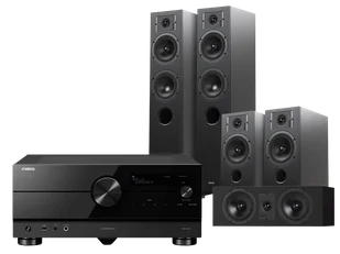 Kino domowe Yamaha RX-A8A (czarny) + Diva 5 (czarny) + Diva 3 (czarny) + Diva 7 (czarny) - Kino domowe - miniaturka - grafika 1
