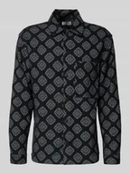 Koszule męskie - Koszula casualowa o kroju slim fit z kieszenią na piersi model ‘AZTEK’ - miniaturka - grafika 1