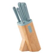 Noże kuchenne - Zestaw noży w bloku Slate 7 elementów BergHOFF - miniaturka - grafika 1