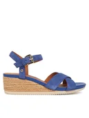 Espadryle damskie - Geox Espadryle D Ischia Corda D55HHB 00020 C4028 Niebieski - miniaturka - grafika 1
