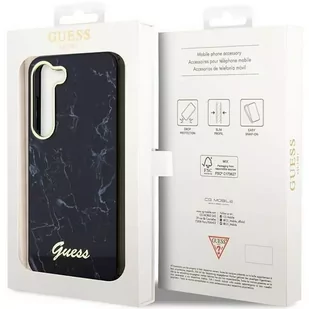 Etui Guess GUHCS23MPCUMAK do Samsung Galaxy S23+ Plus S916 czarny/black hardcase Marble - Etui i futerały do telefonów - miniaturka - grafika 8