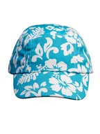 Czapki damskie - Dziewczęca czapka w białe kwiaty niebieska Doll r.51 - miniaturka - grafika 1