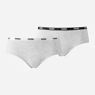 Majtki damskie - Komplet damskich majtki hipster 2 sztuki Puma Women Hipster 2P Hang 90784805 XL Szary (8718824911250) - miniaturka - grafika 1