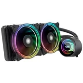 Chłodzenie wodne - Darkflash Chłodzenie wodne komputera AiO Darkflash TR-240 RGB podwójne 120x120) - miniaturka - grafika 1