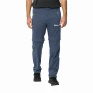 Spodnie sportowe męskie - Męskie spodnie softshellowe Jack Wolfskin GLASTAL ZIP OFF PANTS M evening sky - 58 - miniaturka - grafika 1
