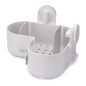 Półki łazienkowe - Biała plastikowa półka łazienkowa bez wiercenia/narożna Duo – Joseph Joseph - miniaturka - grafika 1