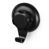 Wieszaki do szafy - Czarny samoprzylepny haczyk ścienny Compactor Bestlock Black Single Hook - miniaturka - grafika 1