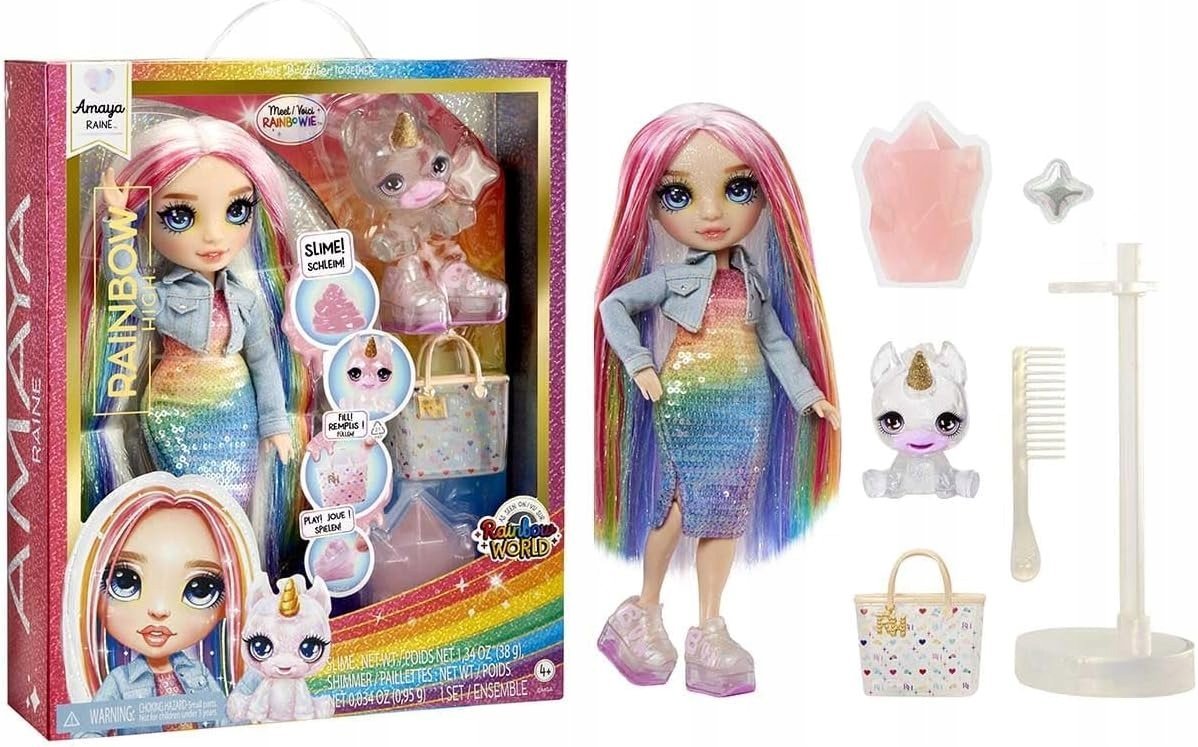 Rainbow High Lalka Amaya Tęczowa 28Cm Laleczka Rainbow High + Akcesoria