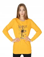 Bluzy damskie - Długa Bluza Tunika Damska Bawełniana 241-09 r S - miniaturka - grafika 1