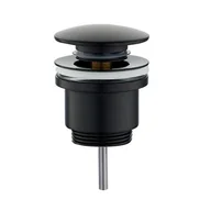 Korki do umywalek - Korek Axus klik-klak 1 1/4" mosiężny - czarny - miniaturka - grafika 1