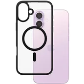 Etui i futerały do telefonów - Etui PANZERGLASS HardCase MagSafe do Apple iPhone 16 Plus Przezroczysto-czarny - miniaturka - grafika 1
