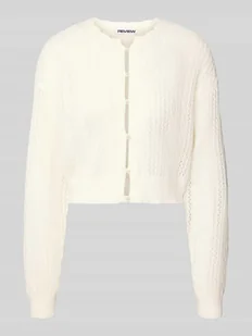 Kurtka z dzianiny z listwą guzikową - Swetry damskie Kurtka z dzianiny z listwą guzikową - Swetry damskie - miniaturka - grafika 1